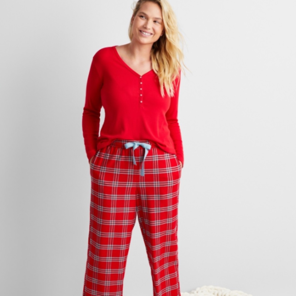 State of Day Women's Plaid Flannel Pajama Pants SIZE XL NWT